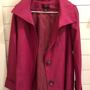 Pink Gallery rain jacket **with hood**